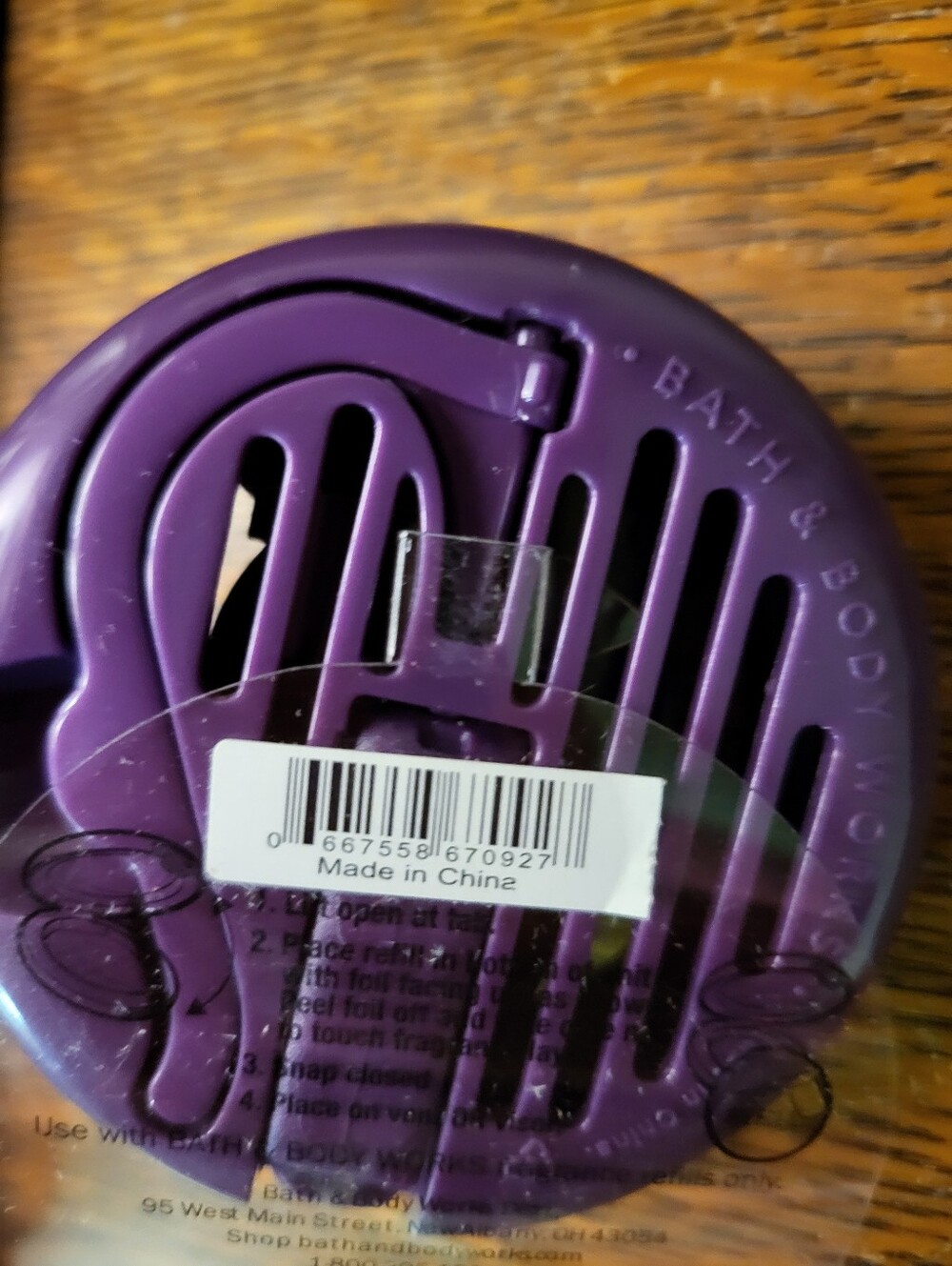 Bath & Body Works Purple Crowned Skull Decorative Car Freshner Holder Nwt New - Picture 7 of 10